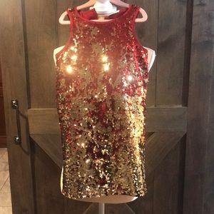 Little girls sparkly party dress